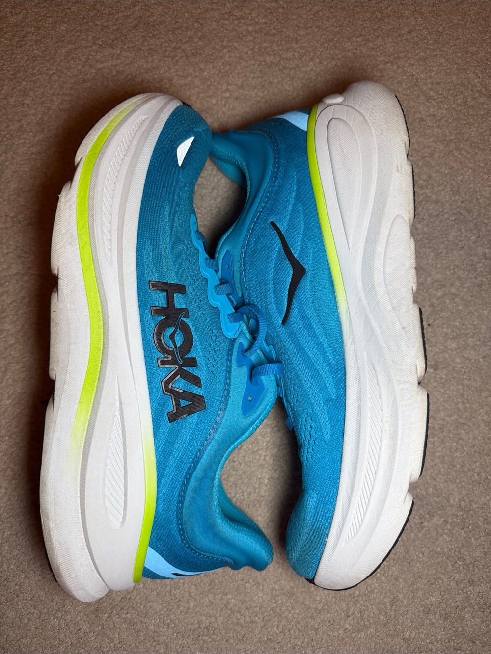 Men’s Hoka Blue Bondi 9 Running Sneakers - Lightweight Comfort - Picture 9 of 10